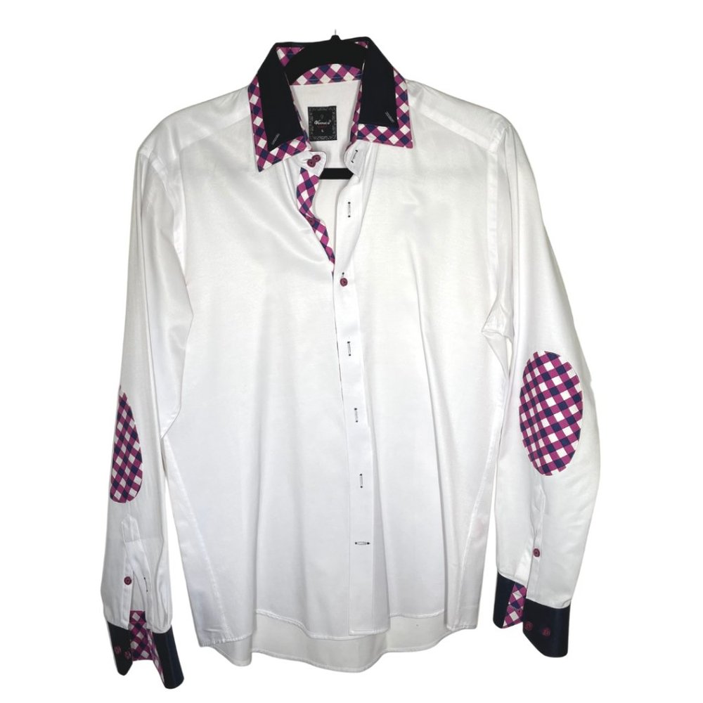 Men's White Shirt with Accents